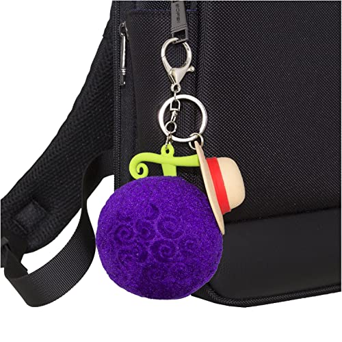 Giliger One Piece Anime Plush Devil Fruit Keychain One Piece Keychains For Backpack Car Key Chain Anime Merchandise Fans Christmas Gift Stocking Stuffers For Kids Teens (Luffy Devil Fruit Keychain) #TOP1