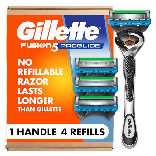 Gillette Fusion ProGlide Razor for Men, Handle + 4 Blade