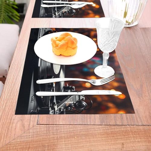 Décoration de table de cuisine avec 4 sets de table lavables - 6