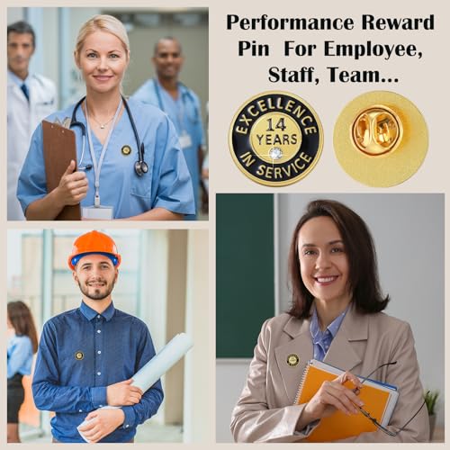 Image of Ferreve 50 /20 Pcs Year of Service Pins Employee Excellence Award Lapel Pin Performance Recognition Reward Anniversary