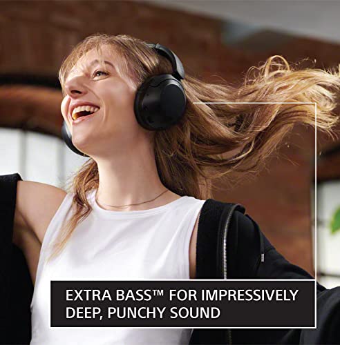 Sony WH-XB910N EXTRA BASS Noise Cancelling Headphones, Wireless Bluetooth Over the Ear Headset with Microphone and Alexa Voice Control, Black by Sony - Image 3