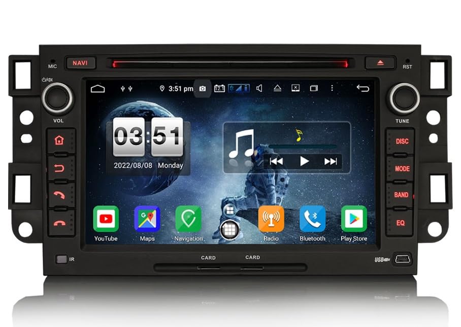 9'' Android 14 Autoradio Carplay GPS Navi Für Chevrolet Aveo MK1
