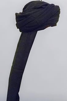 BLACK TURBAN AMAMA CLOTH