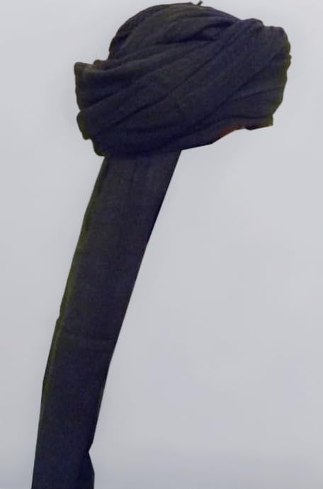 BLACK TURBAN AMAMA CLOTH