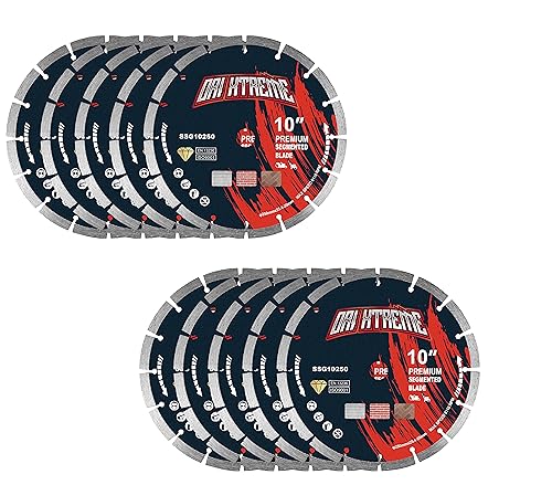 Image of 10 Inch Diamond Saw Blade 10pcs, General Purpose Segmented Blade