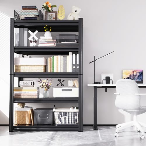 Image of 3 Pack Heavy Duty Metal Garage Shelving Unit, 71.2 inchH x 35.4 inchWx 16 inchD | 5-Tier Storage shelves Adjustable Shelf Heights,Powder-Coated Finish,Rust & Scratch Resistant, Warehouse Workshop Use