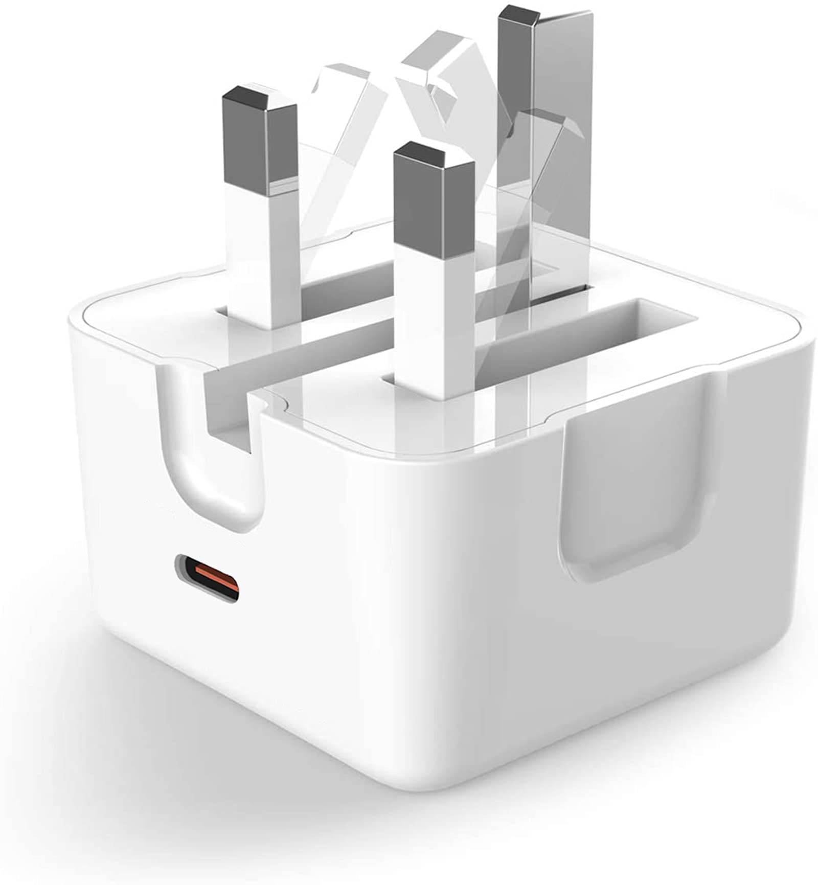 USB C Charger,USB C Plug,USB C Charger Plug, usb c plug fast charge for IP 13/12/11/XS/XR/X/8/7/6, AirPods Pro, Samsung galaxy a13 charger plug,samsung a13 charger, Pixel etc-White