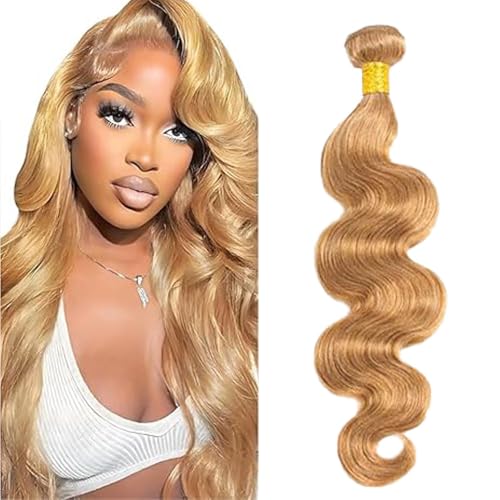 #27 Honey Blonde Human Hair Bundles 28 Inch Color 27