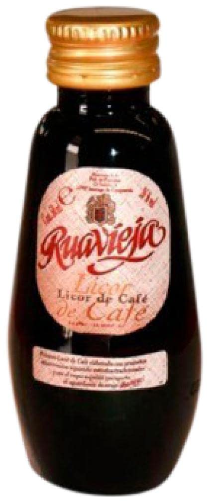 12 × Orujo Rua Vieja Licor de Café Ruavieja Miniatura (Caja de 12 Botellines de 5 cl)