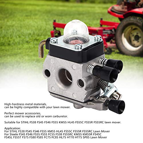 Gavigain Vergaser Vergaser-Kit Gartengerät Vergaser-Ersatz-Kit für FS38 FS45 FS46 FS55 KM55 HL45 FS55C FS55R FS55RC Rasenmäher Ersatz-Gartengerät Vergaser