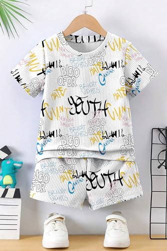 Image of Fashion Dream Boys Cotton Blend Printed Co-ord Set|clothing set for kids|Combo set