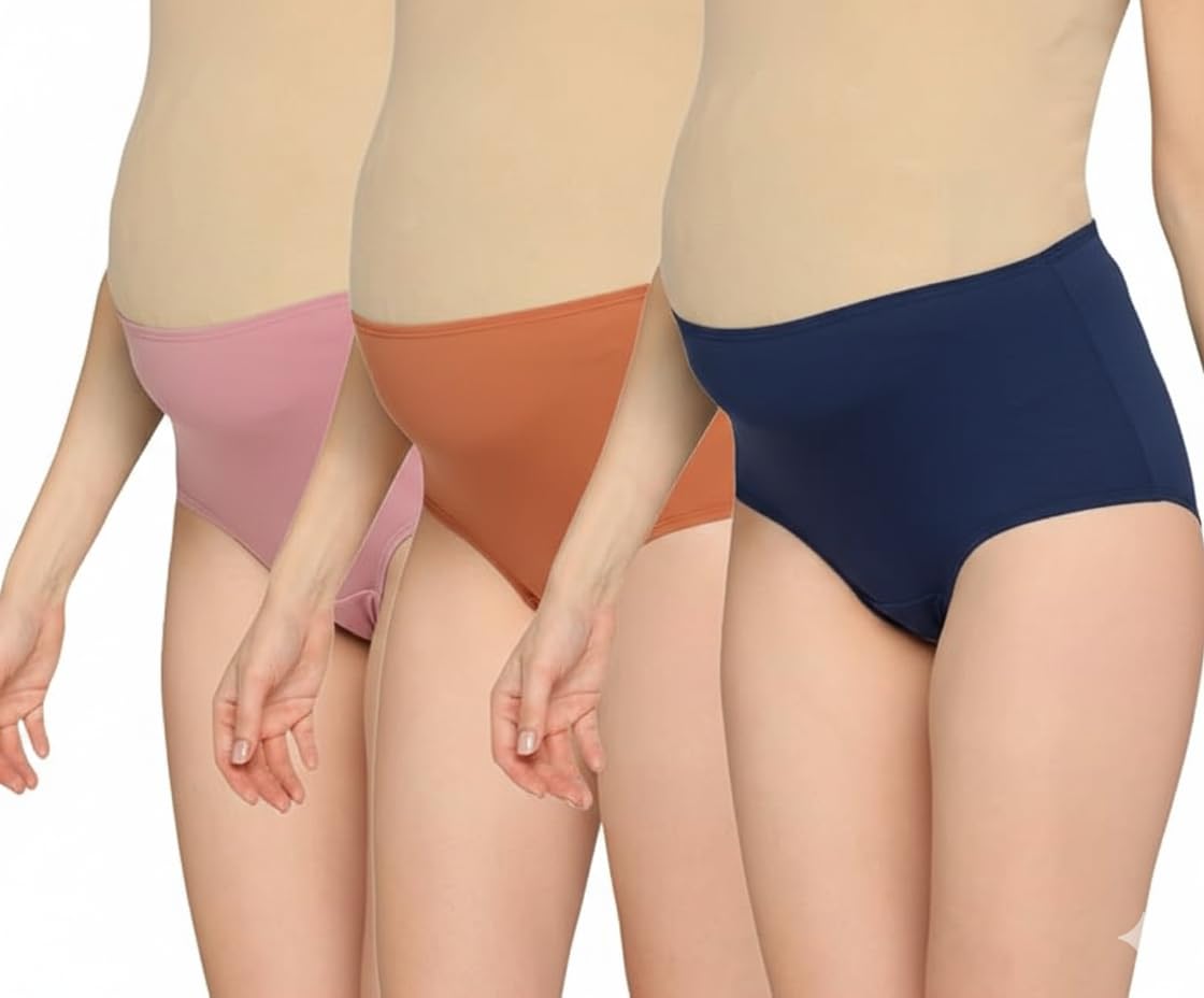 High Rise Maternity Panty for Pregnancy | Full Belly Coverage & Stretch Fit-image-0