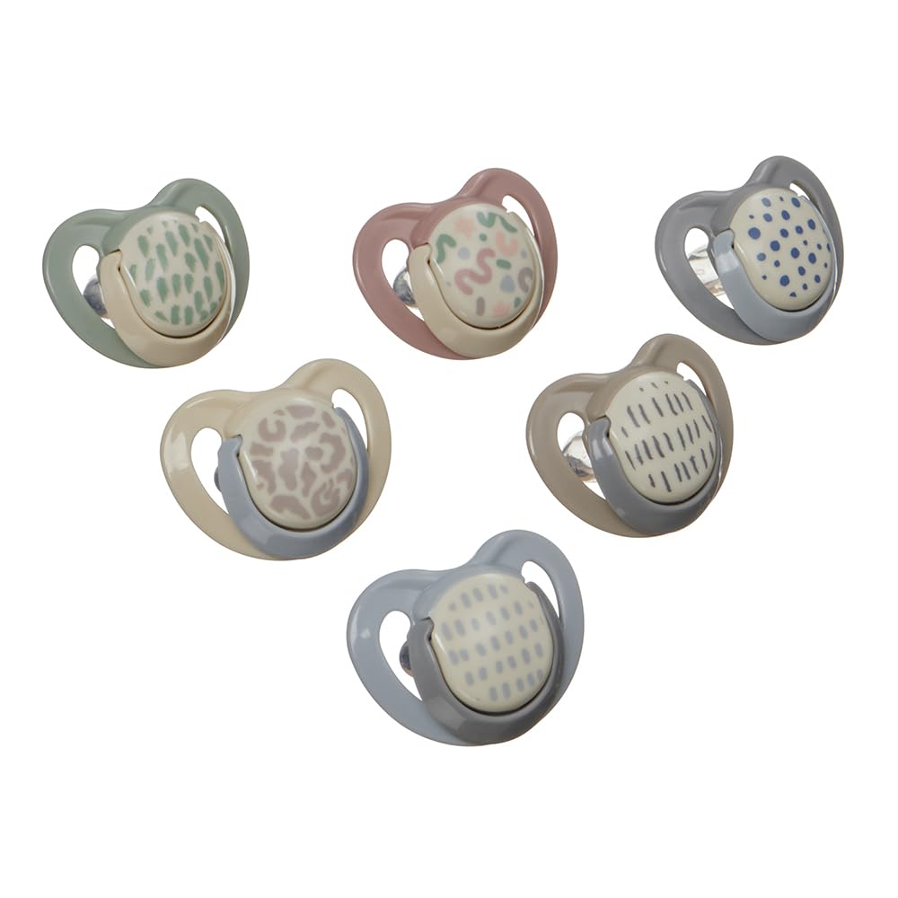 Vital Baby Soothe Airflow Dummies 0-6m+, Symmetrical Teat, Skin-Friendly, Day & Night Soothers, Steriliser Box
