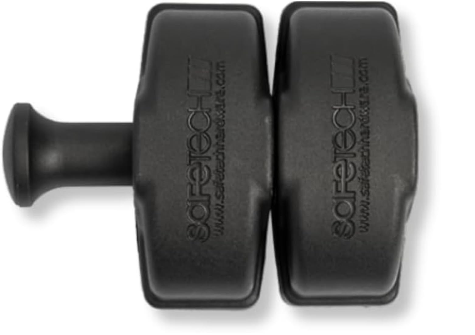 Safetech Hardware Magnetic Side Pull Gate Latch | General Purpose Magnetic Gate Latch for Aluminum/Metal Fences | Industrial Strength Self-Latching Fence Pull SLG-150KB - Black