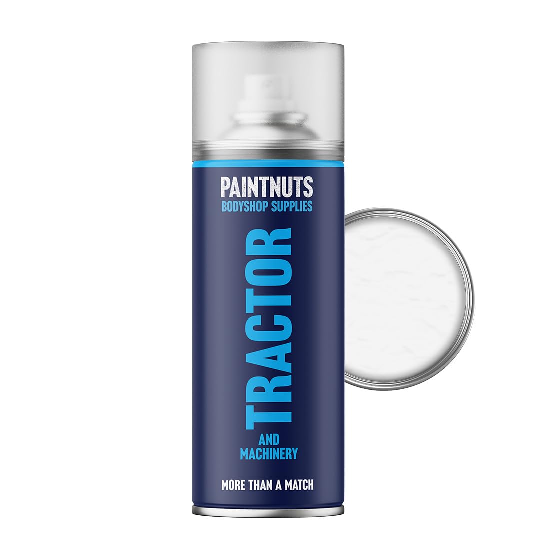Paintnuts Tractor & Machinery Paint suitable for Bobcat White (BMS9432) - 400ml Aerosol