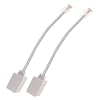 2pcs Telephone to Ethernet Adapter to Connector Compact and Durable Design for Easy Connection of Analog Phone Equipment Efficient Signal Transmission and Stable Contact
