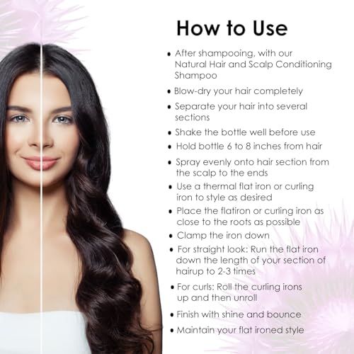 Hicks Edges Flat Iron Spray para rizos con brillo y protección miniatura 3