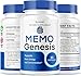 (2 Pack) Memo Genesis Capsules - Original MemoGenesis Brain Health Daily Support Pills Natural Advanced Formula Cognitive Health & Function to Help Maintain Clarity Focus, 120 Capsules for 2 Months