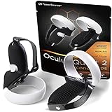 PowerSource Oculus Quest 2 VR Cover Grips, Silicone Unibody Design with Adjustable Reinforced Knuckle Handles and Anti-Throw Non-Slip Grip, Meta Quest Premium Controller Protector