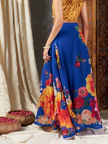 Image of Shae by Sassafras Georgette Western Maxi Skirt