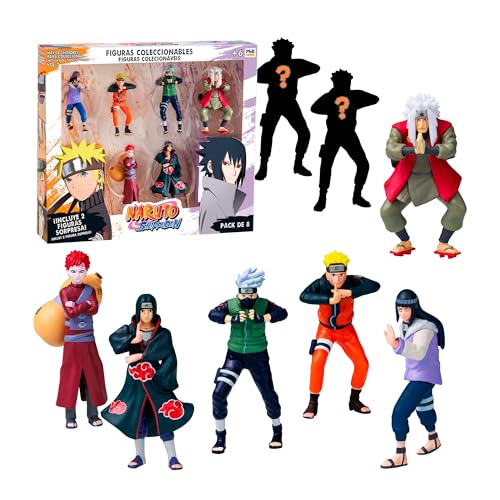 Bizak Naruto 64111270-1 Lot de 8 Figurines cachées édition spéciale 7 cm + 6 Ans