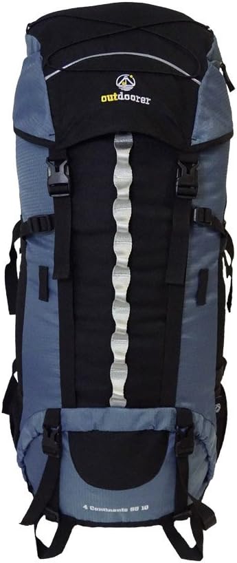 Outdoorer4 Continents, 85+10l Backpacking Rucksack, Blue, Ergonomic, Lightweight