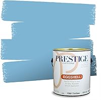 Vista 36 de Prestige Paints. - Base y pintura para exteriores en un solo galón, 1 galón. plano, comparable con Sherwin Williams Topsail.