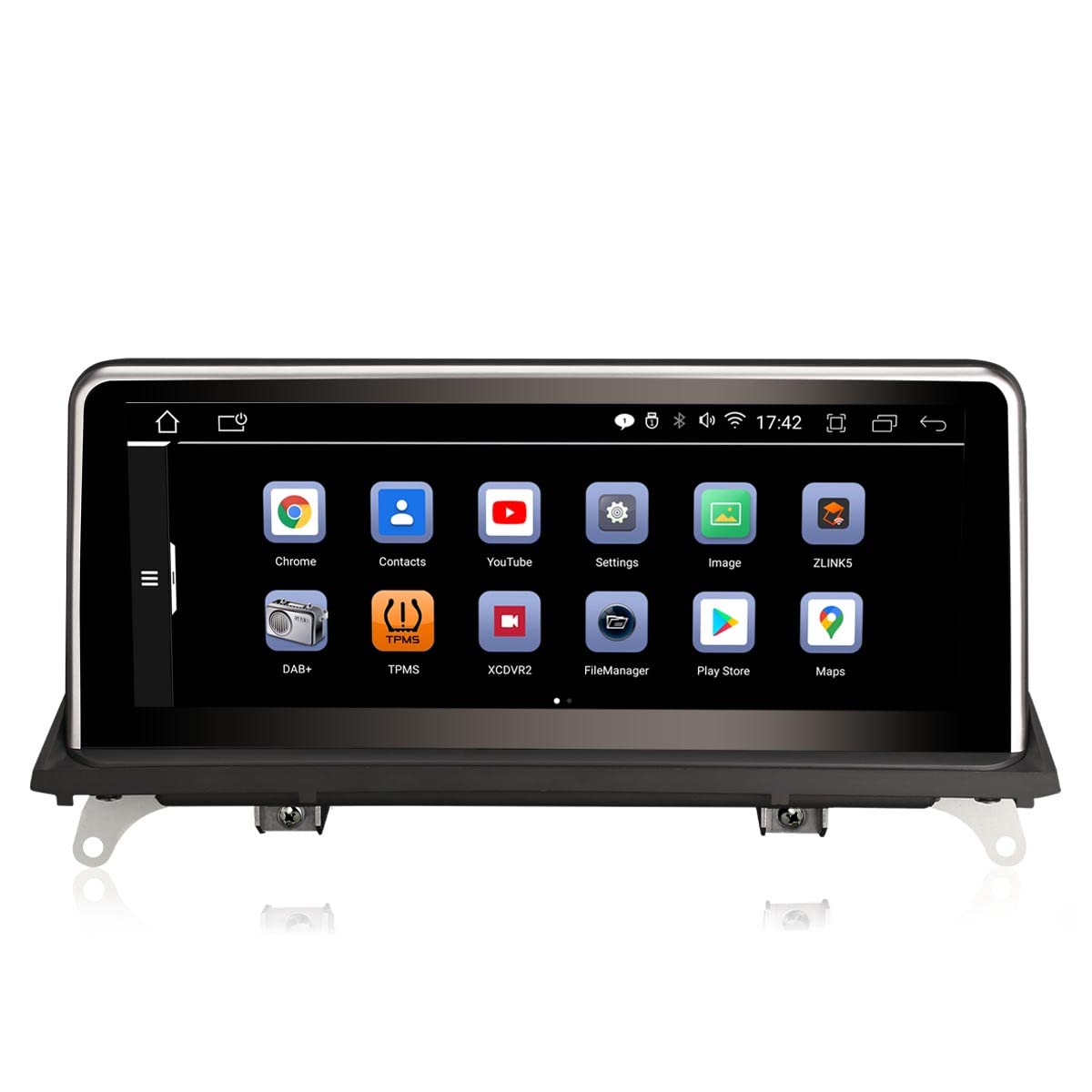 Erisin 10.25 Android 14 8-Core 4GB RAM+64GB ROM Autoradio Bluetooth 5.0 per BMW X5 E70 X6 E71 CIC Sistema Supporta GPS Navigatore IPS iDrive OEM Senza fili CarPlay Android Auto WiFi DAB+4G