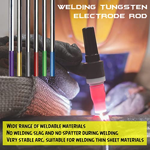 Zinger Tig Welding Tungsten Electrodes Rare Earth Blend (Ewg) Purple,10-Pack Purple Tungsten Electrodes Assorted Size-5Pcs 1/16" & 5Pk 3/32" #TOP3