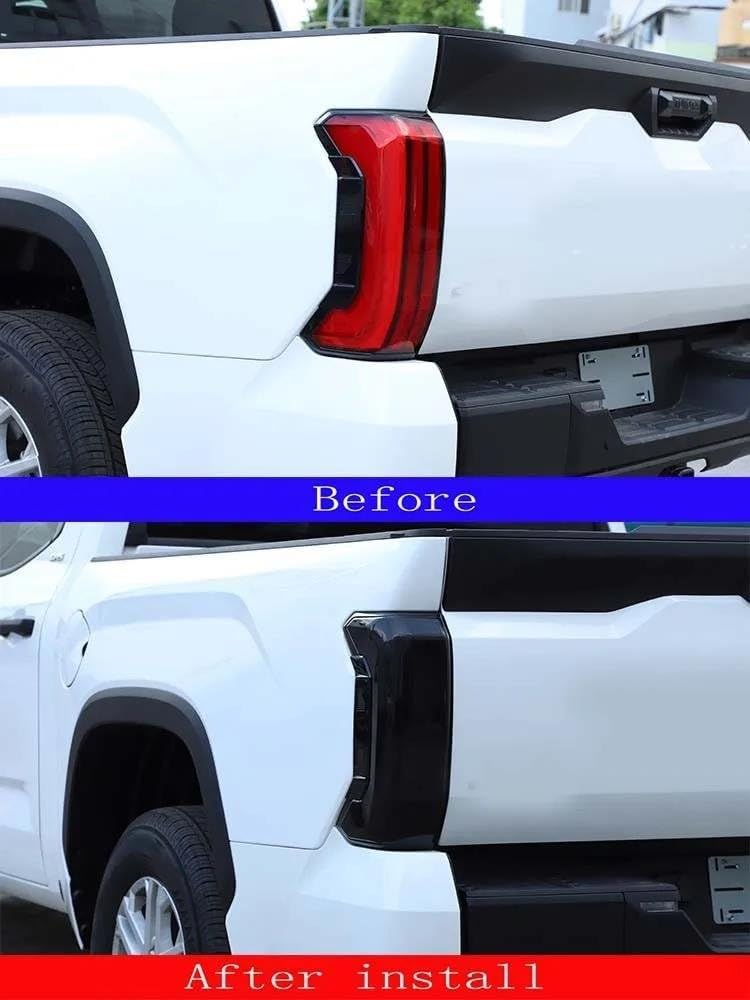 Car Rear Light Cover Trims Fits for Toyota for Tundra 2022-2024 Car Tail Light Trim Cover High Mounted Brake Light Indicator Housing Protective Cover Accessories Rear Tail Light Guard(S