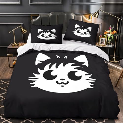 Linge de lit super king size 260x220 de qualité supérieure avec zip