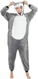 Easter Bunny Costume Rabbit Animal Dog Onesie for Adult Women Men Husky Puppy Plush One Piece Pajamas Cosplay