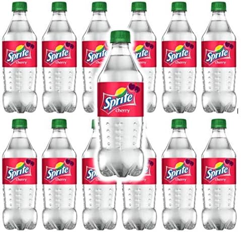 Sprite Cherry 20 oz Bottles (Pack of 12, Total of 240 Fl OZ)