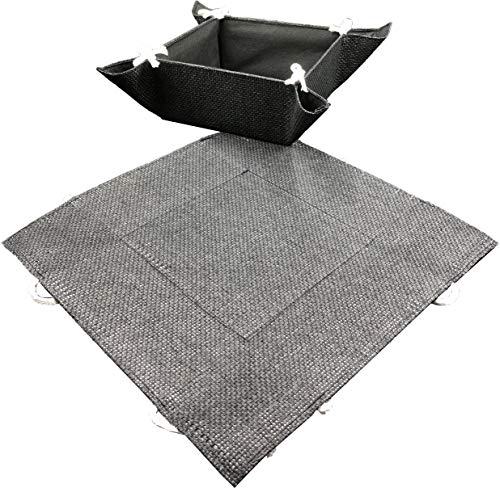 EUROSTYLE Cesta panera de mesa de tela contenedor de almacenamiento de salón...