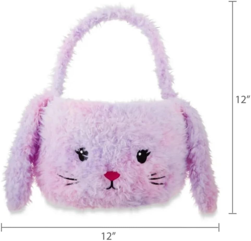 Easter Purple Plush Bunny Basket, by Way To Celebrate