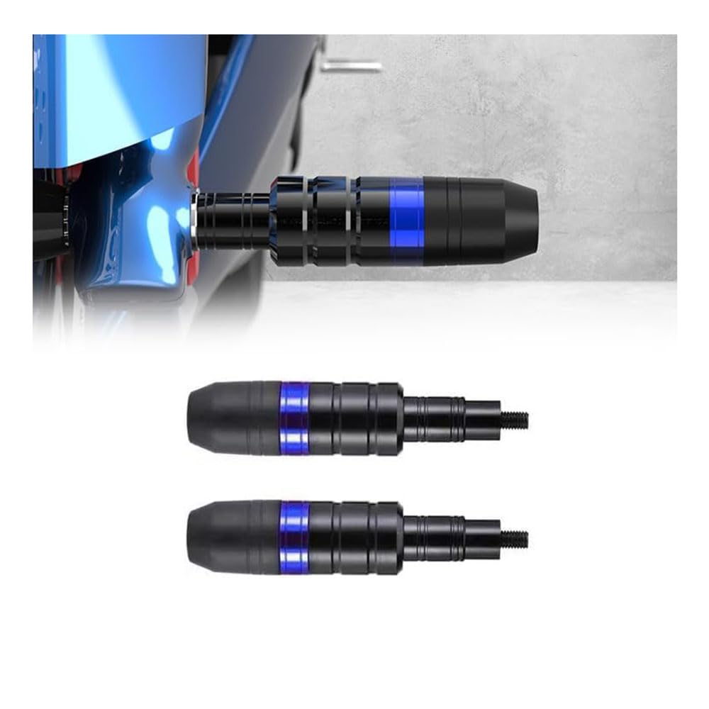 SSYYSS Motorcycle Crash Bobbins Frame Sliders Protectors Pads for Peugeot Metropolis 400i RS,Engine Stator Fairing Guard Falling Protection,Motorbike Accessories Replacement,Blue