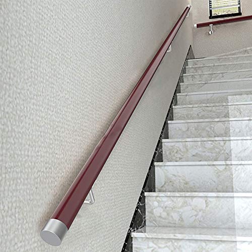 Main courante d'escalier en bois de pin avec tige de support mural de couleur B
