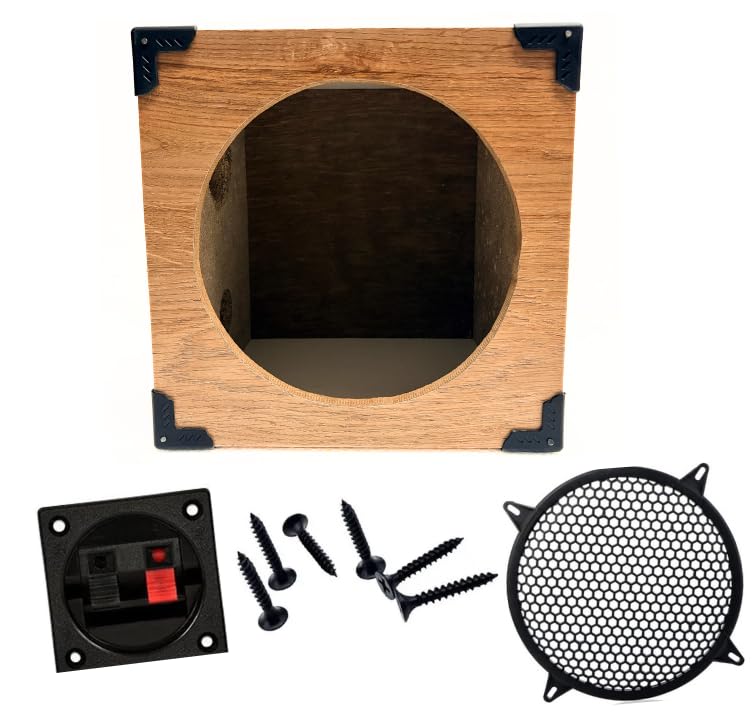 8 Inch Empty Audio Speaker Box with Screw, Socket and Grill Cover, Audio 8inche Cabinet Enclosure-image-44