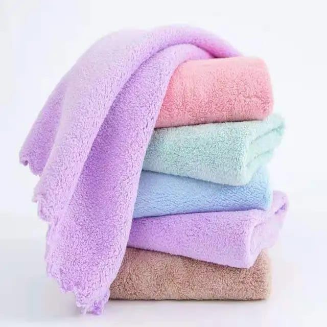 Khillayox Microfiber Cloth Premium Baby Washcloth for New Born, Washable, Reusable, Absorbent, Extra Soft Face Towels/Washcloth for Babies, Solid Pack of (6)-image-40