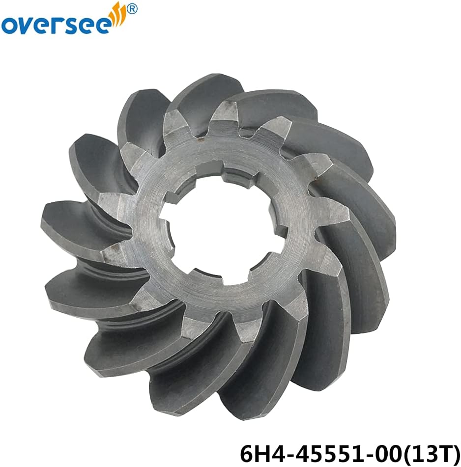 OVERSEE 6H4-45551-00 Pinion Gear for Yamaha Outboard Motor 3 Cyl 40HP 50HP 13T