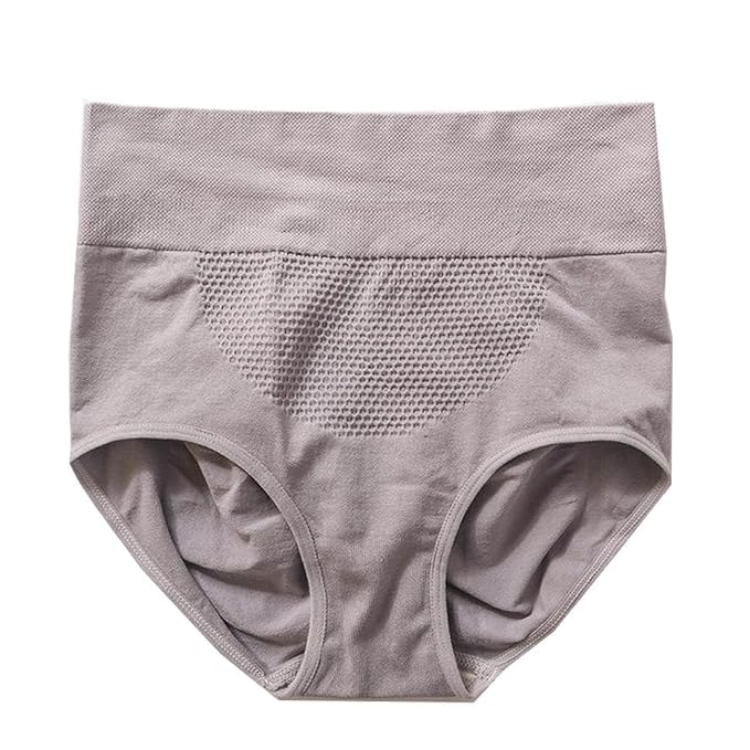 High Waist Postpartum Shaping Underwear – Breathable Mesh Panel Tummy Control Panty-image-21