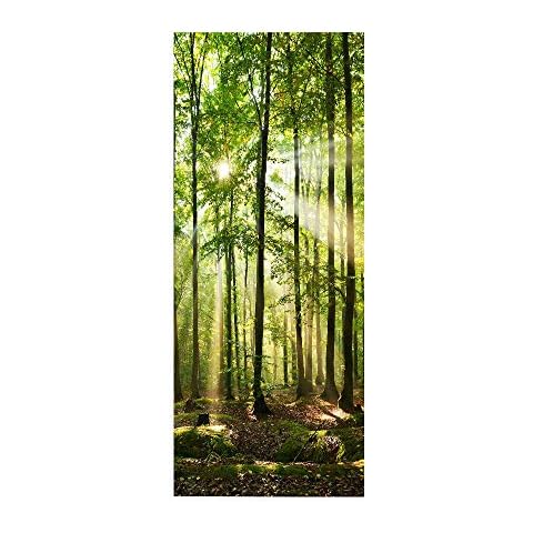 3D Forest Door Sticker Mural 77x200cm Cover