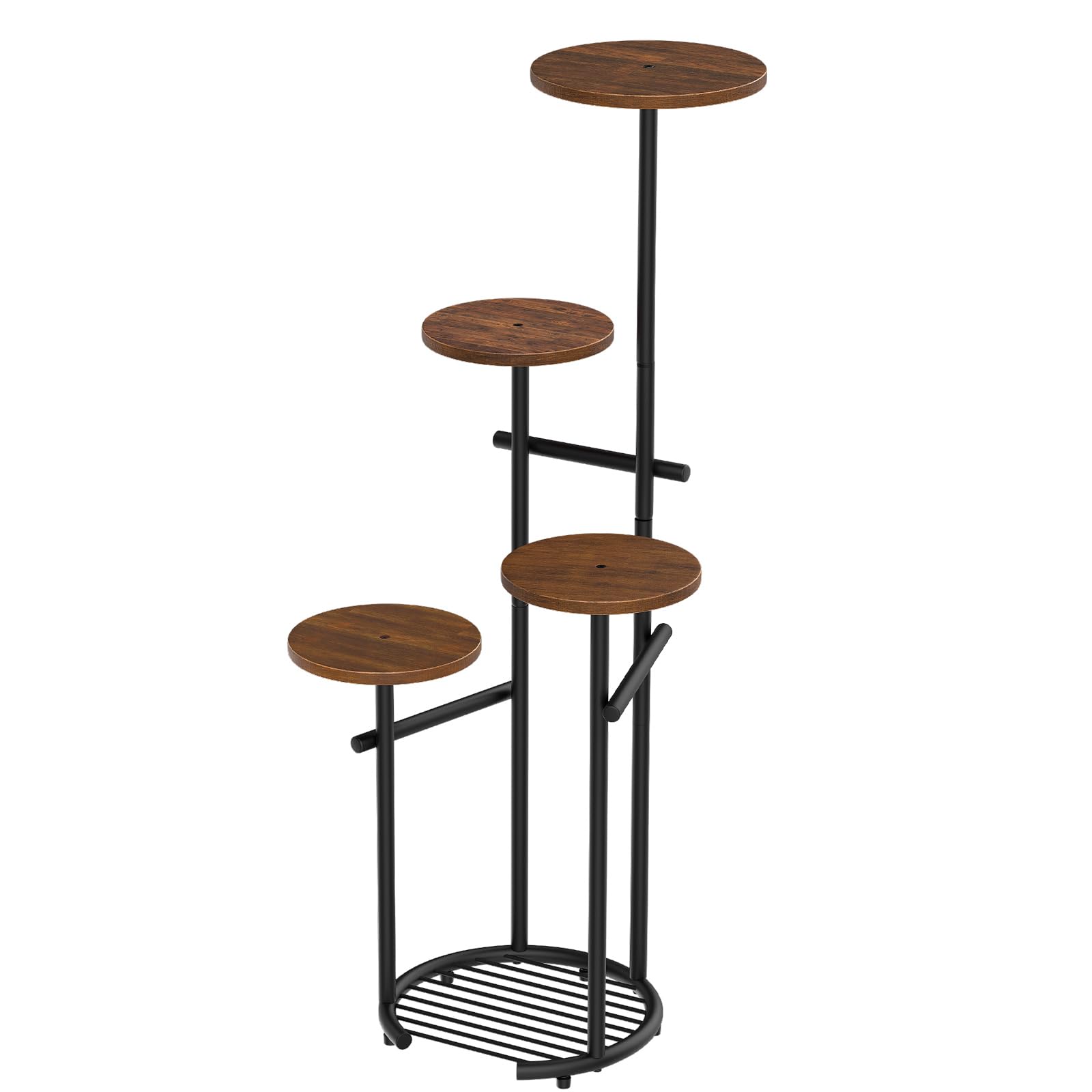 Soporte de metal de 5 niveles para plantas de interior, estante para plantas, estante esquinero, soporte para macetas para exteriores, para sala de estar, balcón, jardín, patio, dormitorio 8