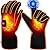 Autocastle 7.4V Heated Gloves Rechargeable Electric Battery Heated Gloves for Men Women,Touchscreen Thermal Heat GloveS,Battery Heated Ski Cycling Hunting Winter Hot Thermal Glove Hand Warmer,Black XL