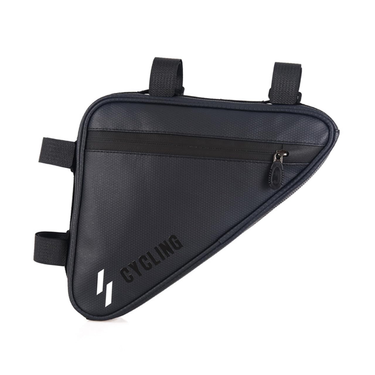 BESPORTBLE 2pezzi Borsa Per Bici Borsa Per Telaio Con Design Riflettente e Installazione Rapida Accessorio Per Ciclismo Nera