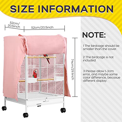 Image of QBLEEV Bird Cage Covers, Breathable Blackout Birdcage Covers for Night