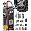 OlarHike Inflador de neumáticos inalámbrico, compresor de aire portátil, 150 PSI de doble potencia, 5400 mAh y 12 V CC, bomba de aire para neumáticos de automóvil, bicicleta, motocicleta, bicicleta