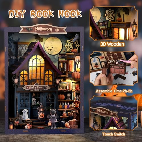 MOSTCLOUD Halloween House Book Nook Kit thumbnail 2