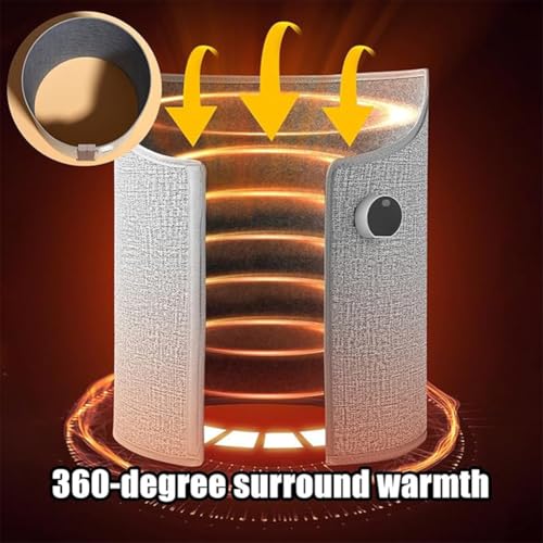 Image of Leg Toaster, Heat Under Desk Warmer, Leg Heater for Office and Home, Foot Warmers with Even Heating, 6 Heat Levels and Timer, 5 Seconds Quick Heat, 360 Fully Enclosed Heating(Pink)