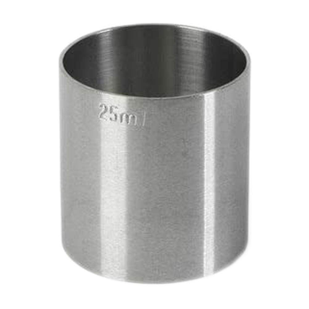 Stainless Steel Thimble Bar Measure CE (25ml Single) | Spirit Measure